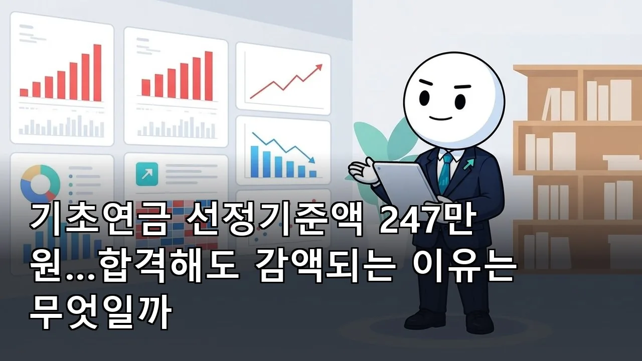 기초연금 선정기준액 247만 원…합격해도 감액되는 이유는 무엇일까