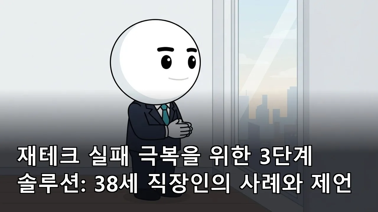 재테크 실패 극복을 위한 3단계 솔루션: 38세 직장인의 사례와 제언