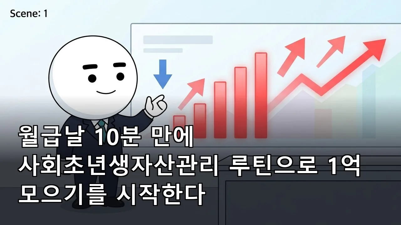 월급날 10분 만에 사회초년생자산관리 루틴으로 1억 모으기를 시작한다