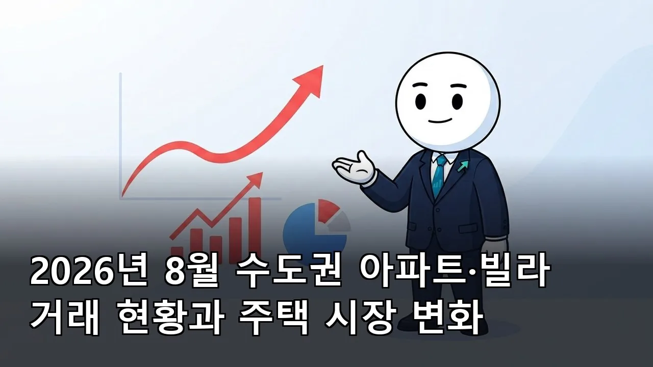 2026년 8월 수도권 아파트·빌라 거래 현황과 주택 시장 변화