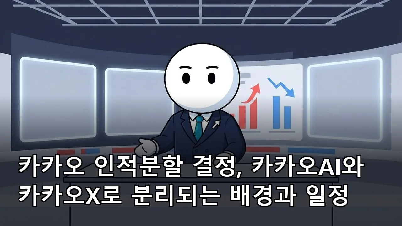 카카오 인적분할 결정, 카카오AI와 카카오X로 분리되는 배경과 일정