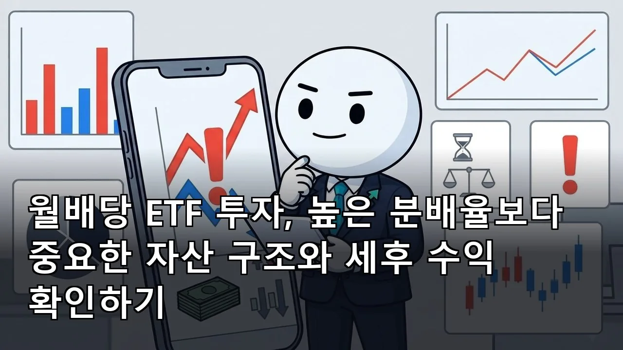 월배당 ETF 투자, 높은 분배율보다 중요한 자산 구조와 세후 수익 확인하기