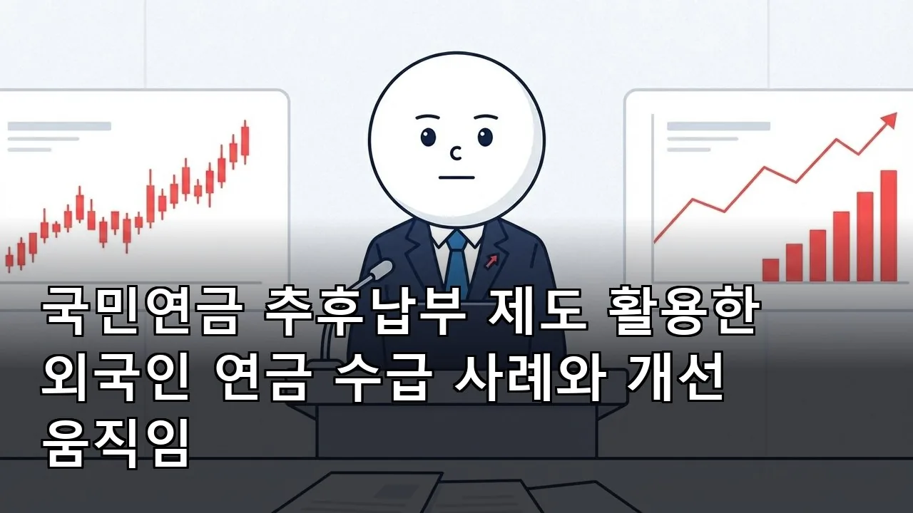 국민연금 추후납부 제도 활용한 외국인 연금 수급 사례와 개선 움직임