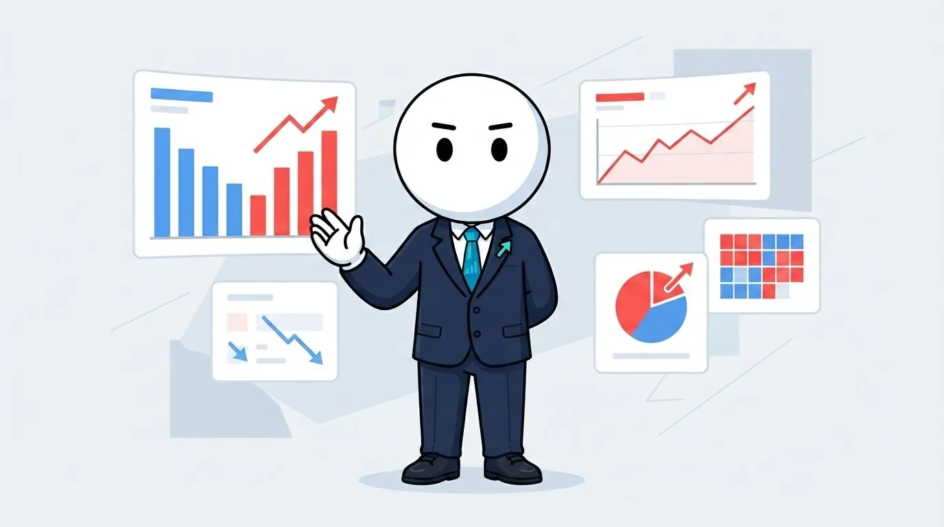 반도체 대장주의 엇갈린 흐름을 살피는 모습