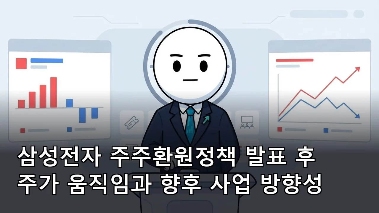 삼성전자 주주환원정책 발표 후 주가 움직임과 향후 사업 방향성