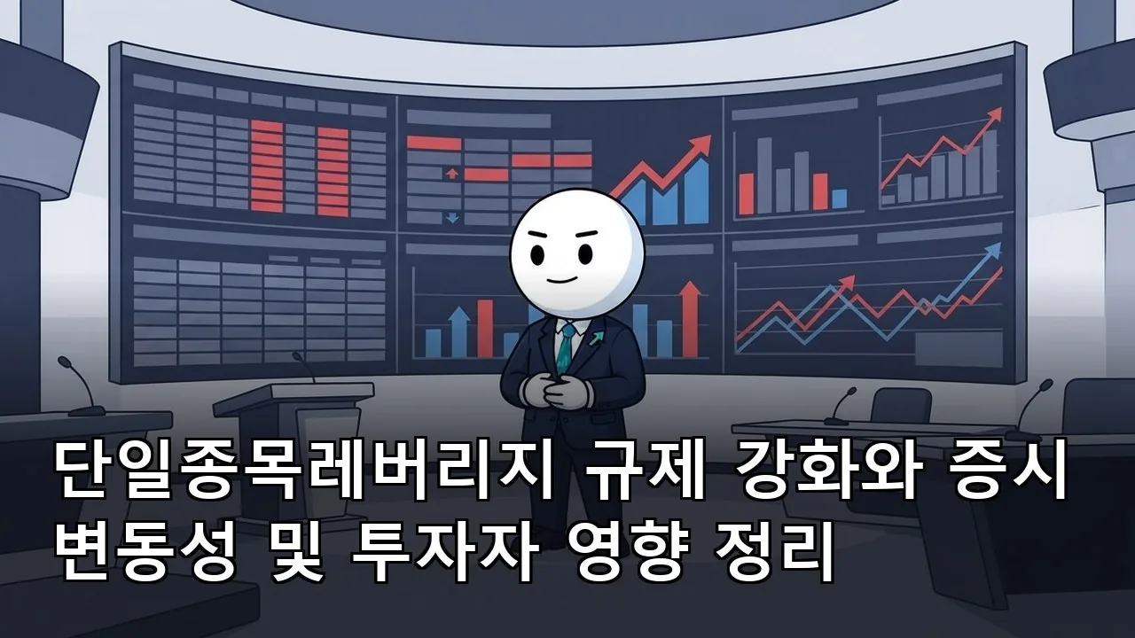 단일종목레버리지 규제 강화와 증시 변동성 및 투자자 영향 정리