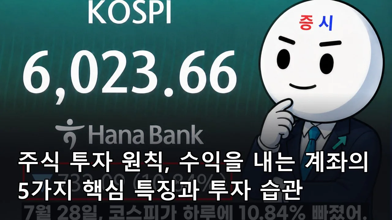주식 투자 원칙, 수익을 내는 계좌의 5가지 핵심 특징과 투자 습관